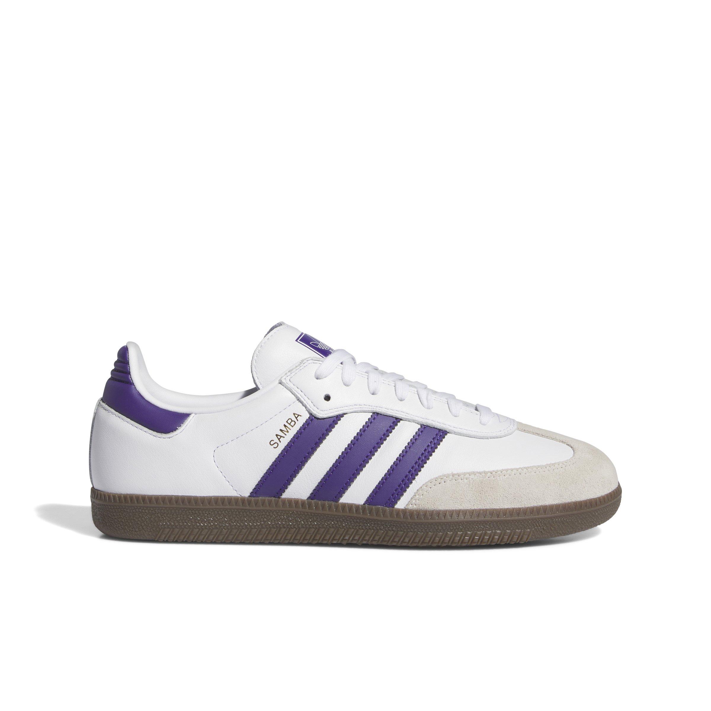 Adidas Samba ADV Cloud White Collegiate Purple Gold Metallic 10